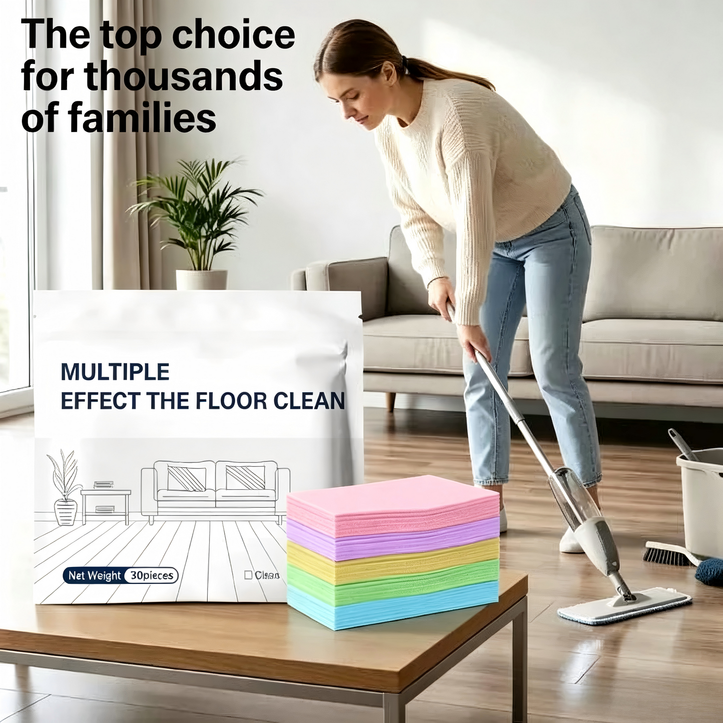 Last Day 80% OFF BBOJI Floor Cleaning Tablets – Deep Clean, Shine & Fresh Scent for Tiles, Hardwood & All Floors