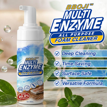 ✨BBOJI™ Multi-Enzyme Foam Cleaner🫧 | Dissolves Grease, Grime, Food Stains & Everyday Messes | No-Scrub Spray-and-Wipe Formula | Gentle Multi-Surface Cleaner for Kitchen, Bathroom, Sofa & Car