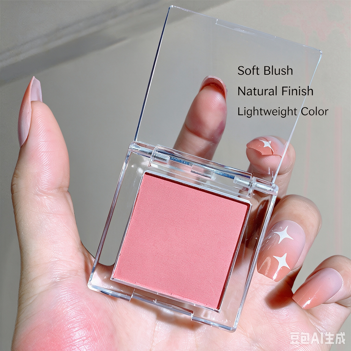 Single-Shade Blush, Highlighter, Matte Nude Makeup, Natural Glow, Contouring, Highlighting, Dimension-Enhancing Eyeshadow, Cosmetics